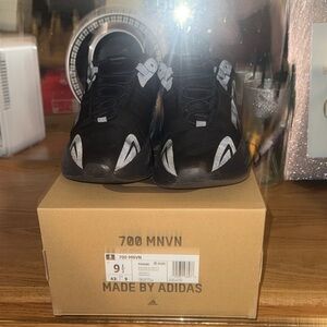 Adidas Black and Gray 700 MNVN Sneakers